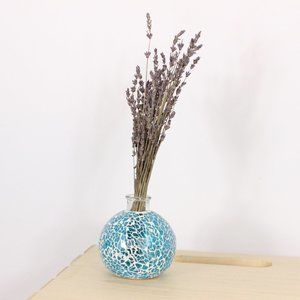 Mosaic Glass Bud Vase